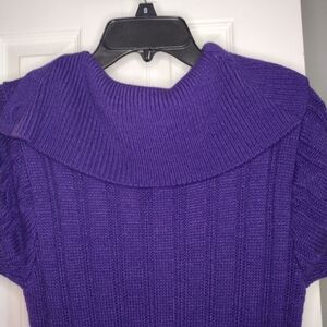 Knit royal purple dress